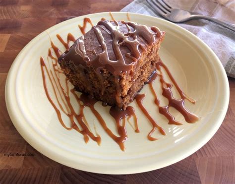 old-fashioned-gingerbread-cake-with-brown-sugar-glaze image