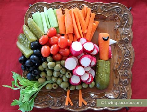turkey-vegetable-tray-fun-thanksgiving-veggie image