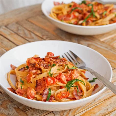 savory-ham-and-tomato-pasta-gluten-free image