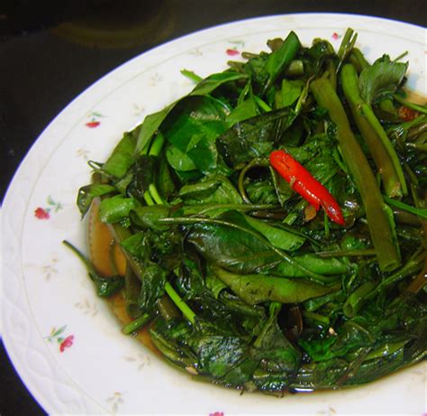 chinese-stir-fried-water-spinach-recipe-eating-china image