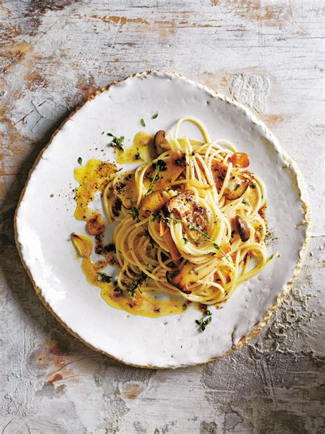 mushroom-and-burnt-butter-spaghetti-donna-hay image