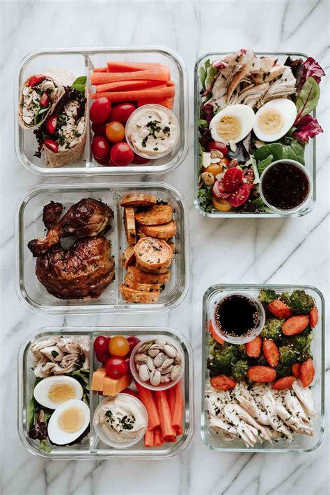 rotisserie-chicken-meal-prep-5-easy-lunches-amy-in image