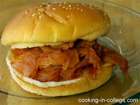 pittsburgh-ham-bbq-sandwich-cooking-in-college image