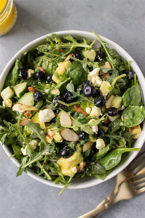 easy-blueberry-salad-with-feta-the-clean-eating-couple image