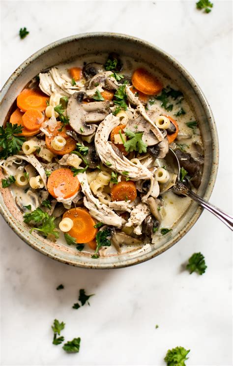 chicken-mushroom-soup-recipe-salt-lavender image