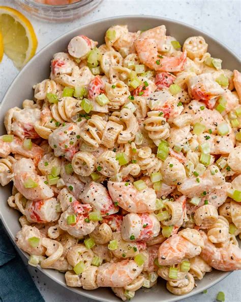 healthy-creamy-shrimp-pasta-salad-healthy-fitness-meals image