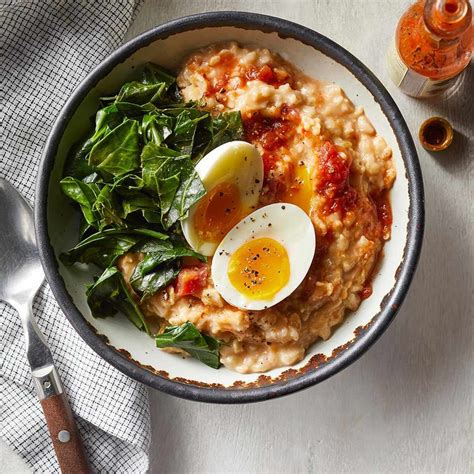 12-savory-oatmeal-porridge-recipes-eatingwell image