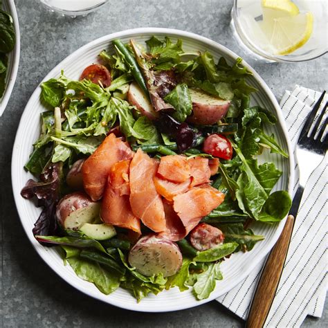 smoked-salmon-salad-nicoise-recipe-eatingwell image