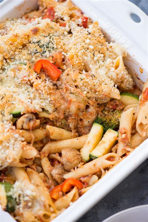 loaded-vegetable-pasta-bake-the-flavours-of-kitchen image