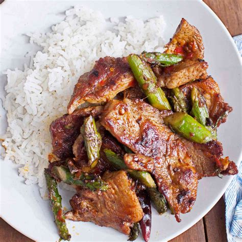 pork-and-asparagus-with-chile-garlic-sauce image