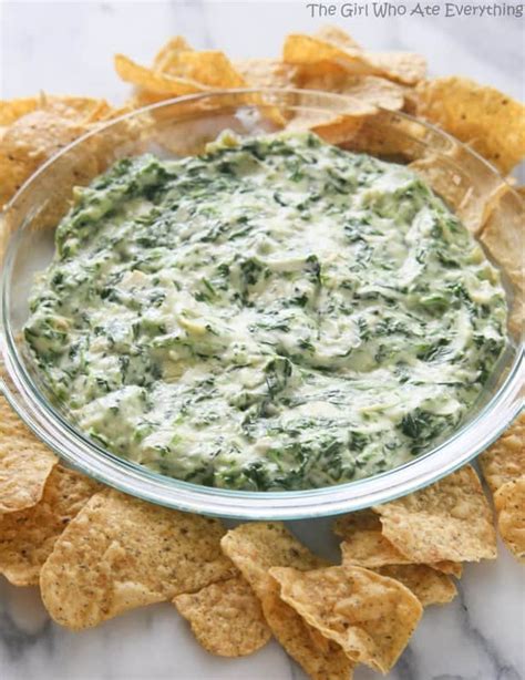 hot-spinach-artichoke-dip-the-girl-who-ate-everything image