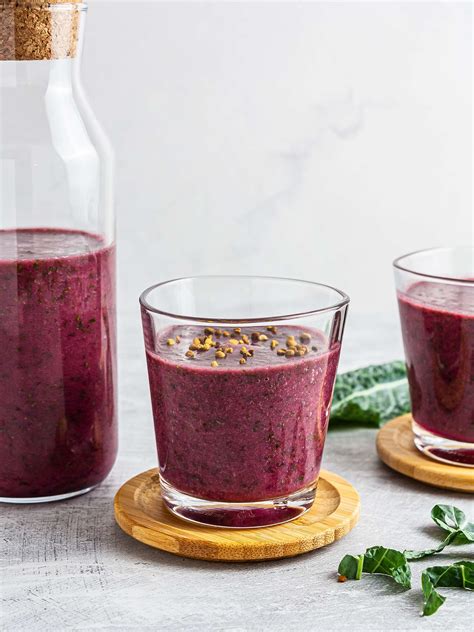 beet-and-kale-smoothie-recipe-foodaciously image
