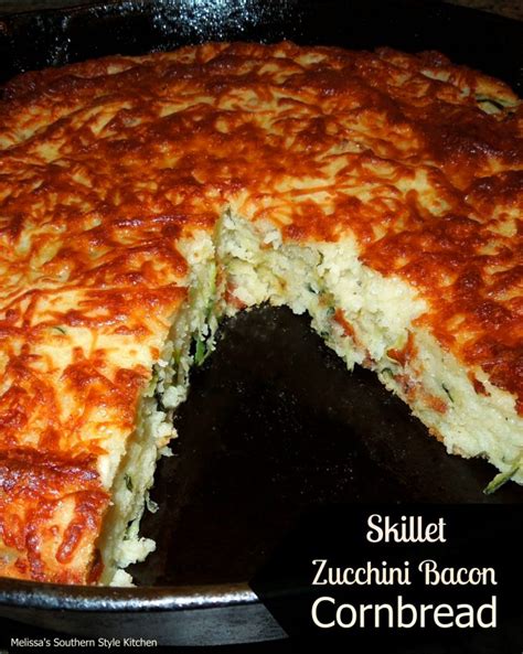 skillet-zucchini-bacon-cornbread image