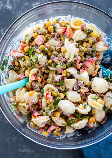 creamy-corn-pea-pasta-salad-gimme-delicious-food image