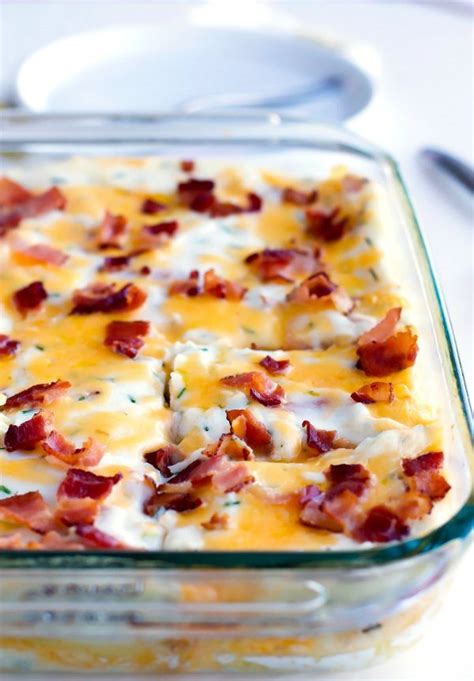 cheesy-pierogi-lasagna-with-bacon-and-chives image