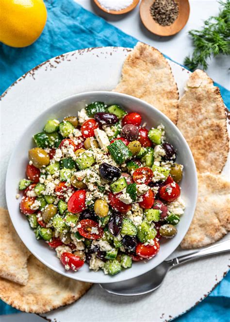 greek-feta-salad-with-greek-olives-silk-road image