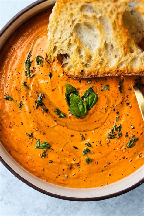 vegan-tomato-soup-with-cashew-cream-walder-wellness image