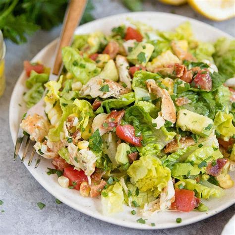 bacon-avocado-chicken-salad-with-lemon-vinaigrette image