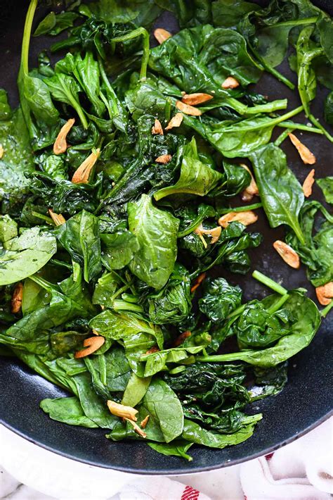 sauted-spinach-with-garlic-healthy-side-dish image