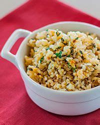 lemon-brown-rice-with-garlic-and-thyme-recipe-emily image