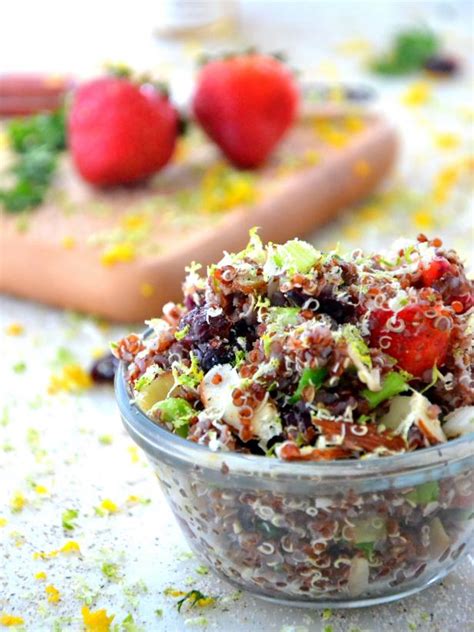 honey-strawberry-quinoa-salad-food-network image
