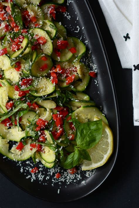 zucchini-and-peppadew-pepper-salad-simple-seasonal image
