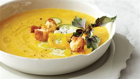 chilled-peach-soup-with-fresh-goat-cheese image