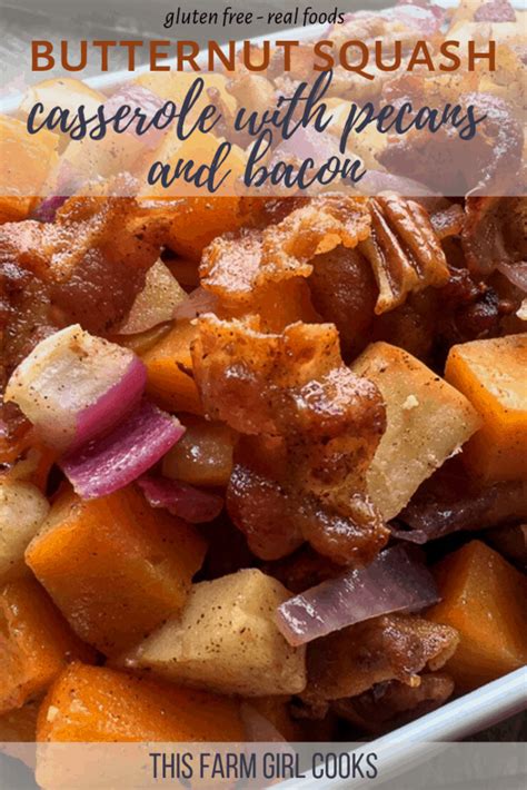 savory-butternut-squash-casserole-with-pecans-bacon image