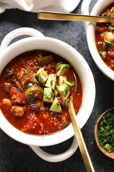 one-pot-black-bean-quinoa-chili-fit-foodie-finds image