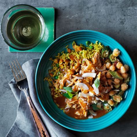 coconut-curry-chicken-with-basmati-pilaf-williams-sonoma image