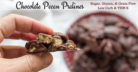 chocolate-pecan-pralines-keto-low-carb-sugar-free image