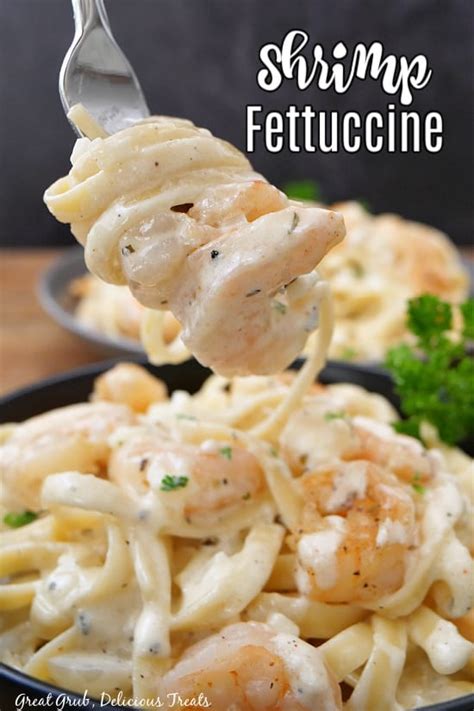shrimp-fettuccine-with-creamy-white-sauce image