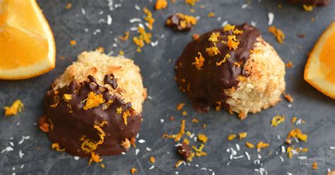 orange-coconut-macaroons-dipped-in-dark-chocolate image