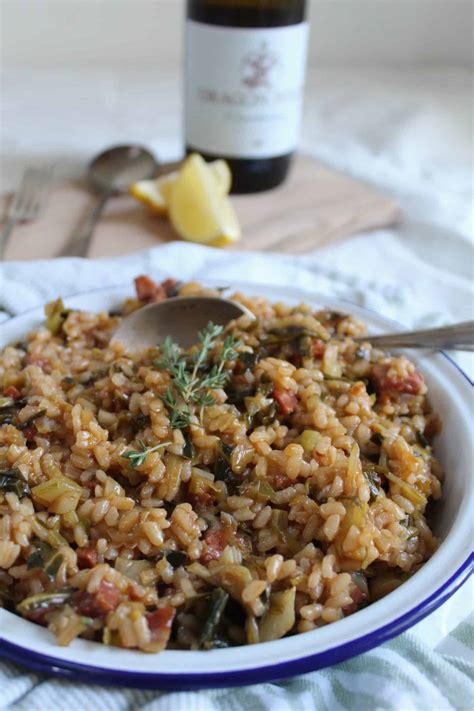 chorizo-leek-and-spring-greens-risotto-the-gluten-free image