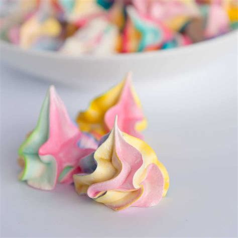 meringue-cookie-recipe-unicorn-rainbow-sugar image