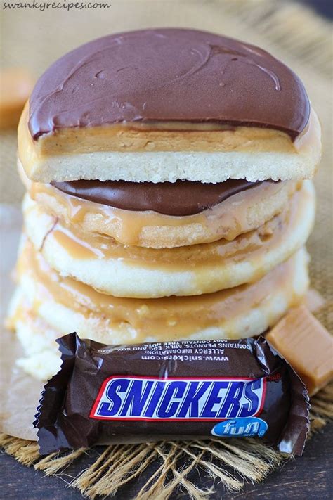 snickers-cookies-recipe-swanky image