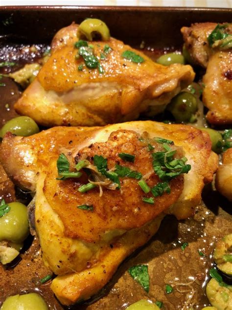 vinegar-chicken-with-crushed-olive-dressing-heron image