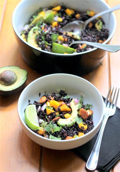 mango-avocado-black-rice-salad-with-cilantro-lime-vinaigrette image