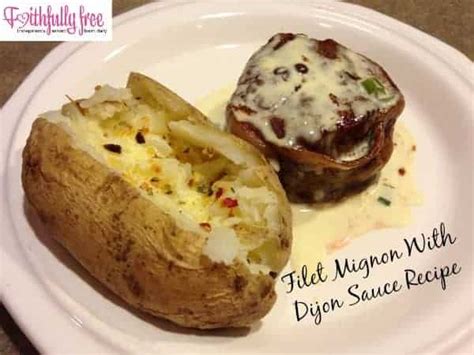 filet-mignon-with-dijon-sauce-recipe-faithfully-free image