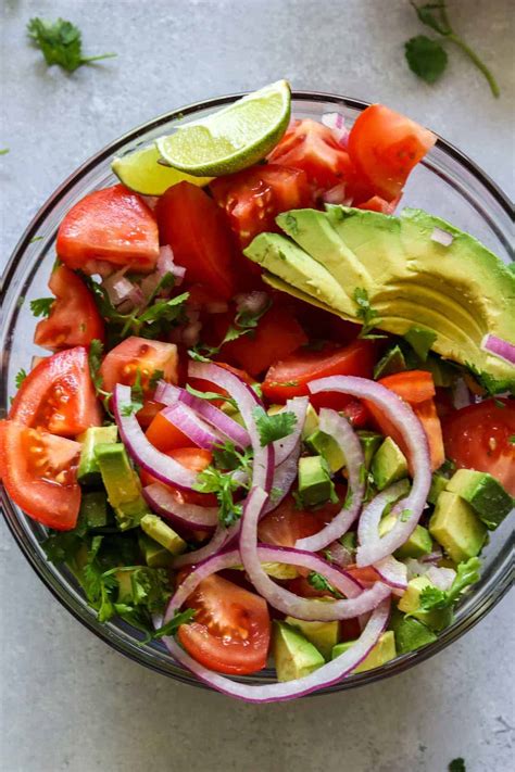 tomato-avocado-and-cilantro-salad-and-recipe-video image
