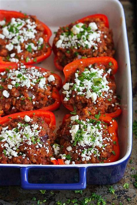 greek-stuffed-peppers-with-feta-cheese-recipe-cookin-canuck image