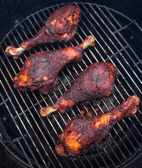 bbq-turkey-legs-over-the-fire-cooking image