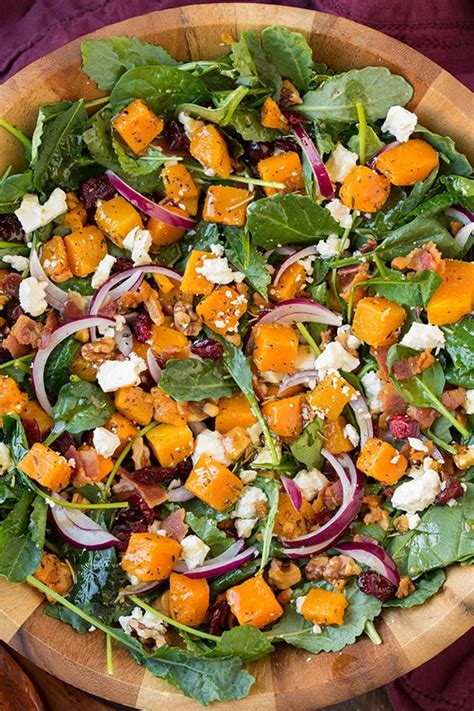 butternut-squash-salad-with-bacon-and-maple-rosemary image