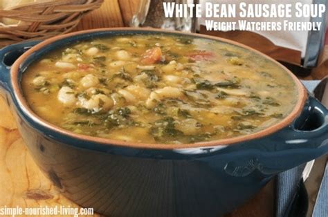 white-bean-sausage-soup-with-escarole-simple image