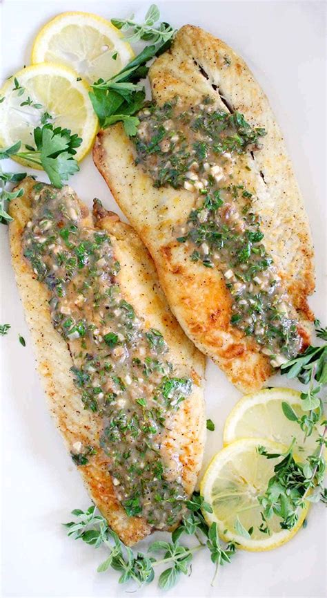 pan-fried-sea-bass-with-lemon-garlic-herb-sauce image