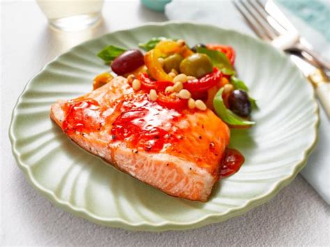 red-pepper-roast-salmon-recipe-food-network image