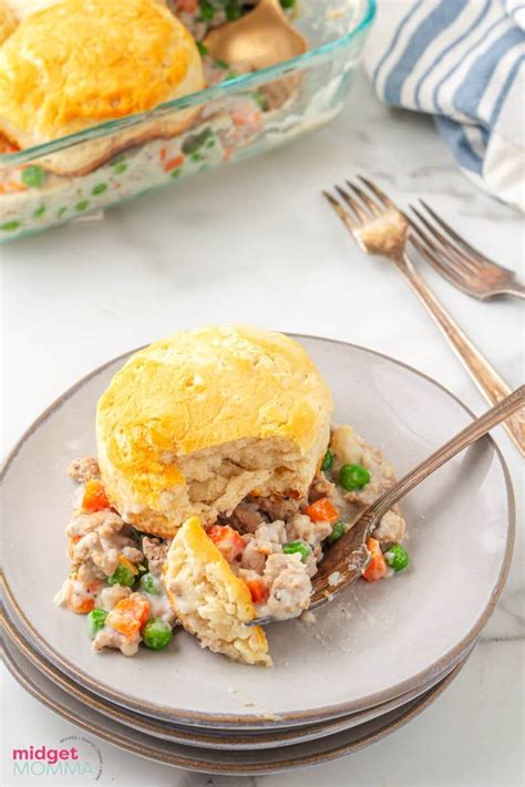 chicken-biscuit-pot-pie-recipe-easy-comfort-food image