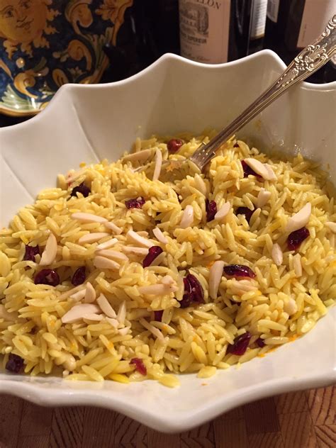 orzo-with-dried-cherries-and-almonds-italian-food image