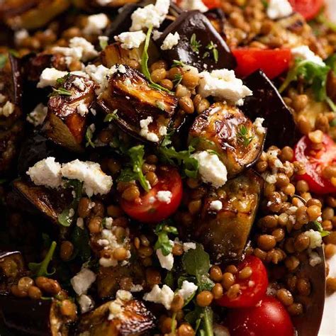 lentil-and-roasted-eggplant-salad-recipetin-eats image