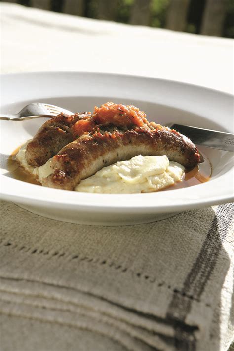 sausages-with-white-bean-mash-recipe-delicious image